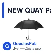 NEW QUAY Parapluie tempête ouverture au - Miniature 7