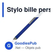 Stylo bille personnalisable en aluminium recyclé soft touch encre bleue - New York - Miniature 5