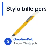 Stylo bille personnalisable en aluminium recyclé soft touch encre bleue - New York - Miniature 9