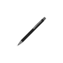 Variante Noir - Stylo bille personnalisable en aluminium recyclé soft touch encre bleue - New York
