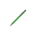 Variante Vert clair - Stylo bille personnalisable en aluminium recyclé soft touch encre bleue - New York