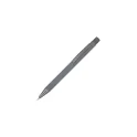 Variante Gris - Stylo bille personnalisable en aluminium recyclé soft touch encre bleue - New York