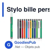 Stylo bille personnalisable en aluminium recyclé soft touch encre noire - New York - Miniature 1