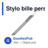 Stylo bille personnalisable en aluminium recyclé soft touch encre noire - New York - Miniature 3