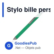Stylo bille personnalisable en aluminium recyclé soft touch encre noire - New York - Miniature 6