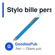 Stylo bille personnalisable en aluminium recyclé soft touch encre noire - New York - Miniature 8