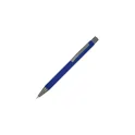 Variante Bleu foncé - Stylo bille personnalisable en aluminium recyclé soft touch encre noire - New York