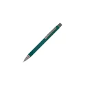 Variante Vert foncé - Stylo bille personnalisable en aluminium recyclé soft touch encre noire - New York