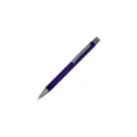 Variante Violet - Stylo bille personnalisable en aluminium recyclé soft touch encre noire - New York