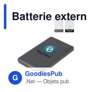 Batterie externe sans fil personnalisable compatible MagSafe 5000 mAh avec logo - Nexus - Miniature 1