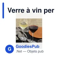 Verre à vin personnalisable 350 ml avec logo - Nice - Miniature 1