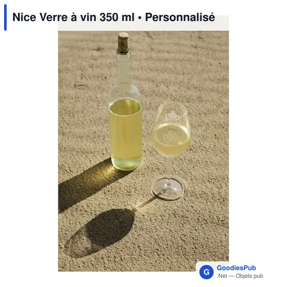Verre à vin personnalisable 350 ml avec logo - Nice - Image 2