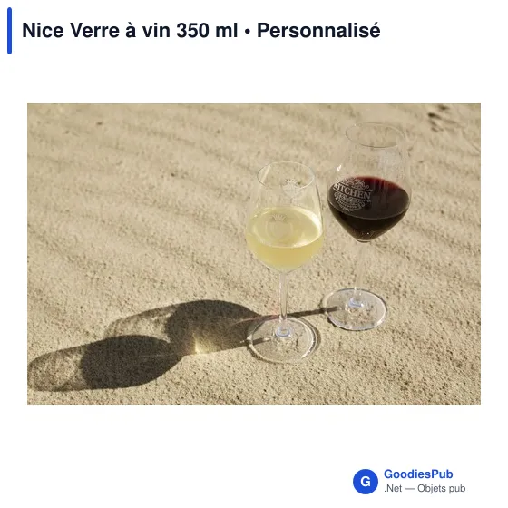 Verre à vin personnalisable 350 ml avec logo - Nice - Image 3