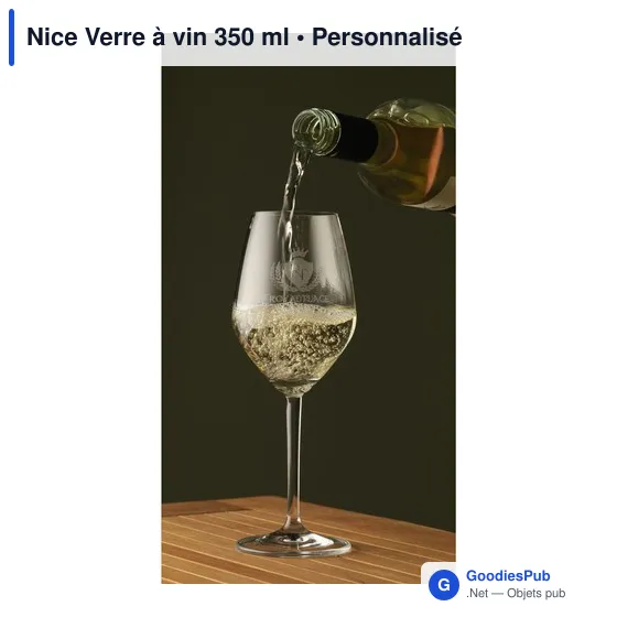 Verre à vin personnalisable 350 ml avec logo - Nice - Image 4