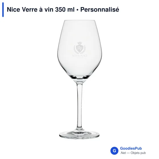 Verre à vin personnalisable 350 ml avec logo - Nice - Image 5
