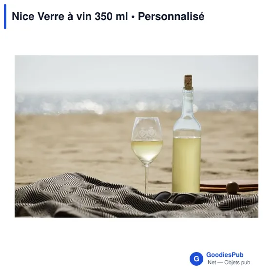 Verre à vin personnalisable 350 ml avec logo - Nice - Image 6