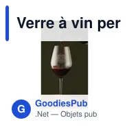 Verre à vin personnalisable 480 ml avec logo - Nice - Miniature 2