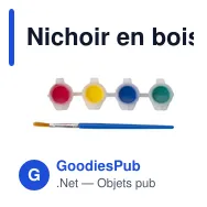Nichoir en bois personnalisable Wesley avec logo - Miniature 4