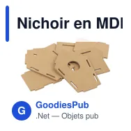Nichoir en MDF personnalisable pour logo - Modèle Taylor - Miniature 3