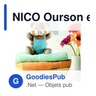NICO Ourson en peluche - Miniature 3