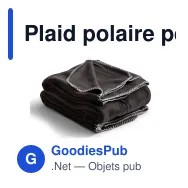 Plaid polaire personnalisable 130 x 170 cm avec logo - Nightingale - Miniature 2