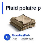 Plaid polaire personnalisable 130 x 170 cm avec logo - Nightingale - Miniature 8