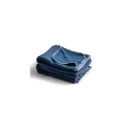 Variante Bleu foncé - Plaid polaire personnalisable 130 x 170 cm avec logo - Nightingale