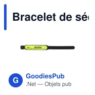 Bracelet de sécurité personnalisable NightWalker avec logo - Miniature 2