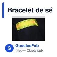Bracelet de sécurité personnalisable NightWalker avec logo - Miniature 3
