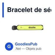 Bracelet de sécurité personnalisable NightWalker avec logo - Miniature 4