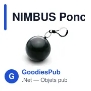 NIMBUS Poncho dans un emballage rond - Miniature 1