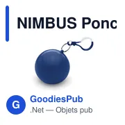 NIMBUS Poncho dans un emballage rond - Miniature 2
