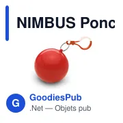 NIMBUS Poncho dans un emballage rond - Miniature 5