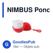 NIMBUS Poncho dans un emballage rond - Miniature 6