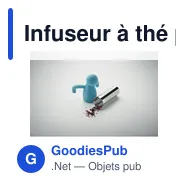 Infuseur à thé personnalisable NINOT avec logo - Miniature 2