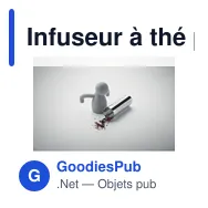 Infuseur à thé personnalisable NINOT avec logo - Miniature 11