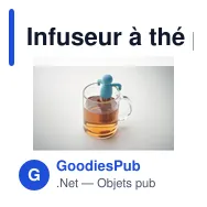 Infuseur à thé personnalisable NINOT avec logo - Miniature 3