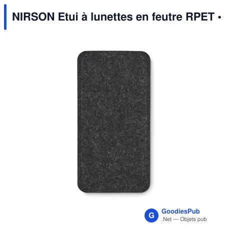 NIRSON Etui à lunettes en feutre RPET