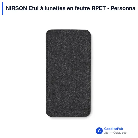 NIRSON Etui à lunettes en feutre RPET - Image 2