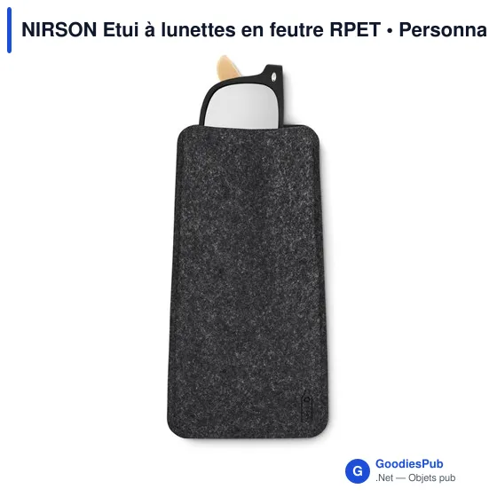 NIRSON Etui à lunettes en feutre RPET - Image 3