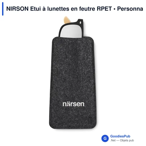 NIRSON Etui à lunettes en feutre RPET - Image 4