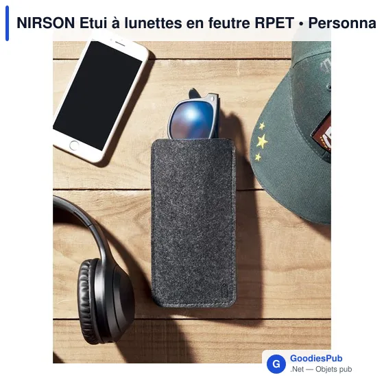 NIRSON Etui à lunettes en feutre RPET - Image 5