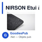NIRSON Etui à lunettes en feutre RPET - Miniature 6