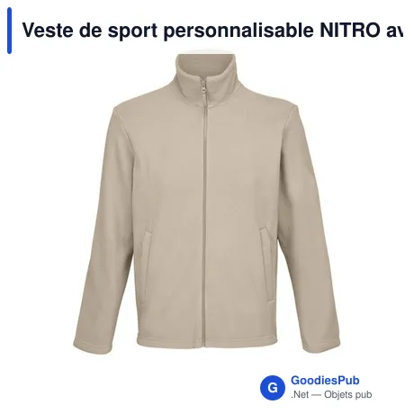 Veste de sport personnalisable NITRO avec logo - Unisexe