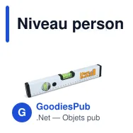 Niveau personnalisable 30 cm en aluminium avec logo - Blanc - Miniature 1