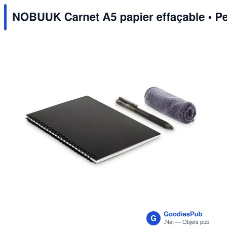 NOBUUK Carnet A5 papier effaçable