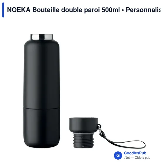 Bouteille isotherme personnalisable NOEKA 500ml avec logo - Image 2