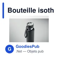 Bouteille isotherme personnalisable NOEKA 500ml avec logo - Miniature 3