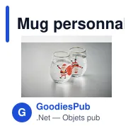 Mug personnalisable avec logo pour entreprises - Set de 2 verres de Noël - Miniature 6