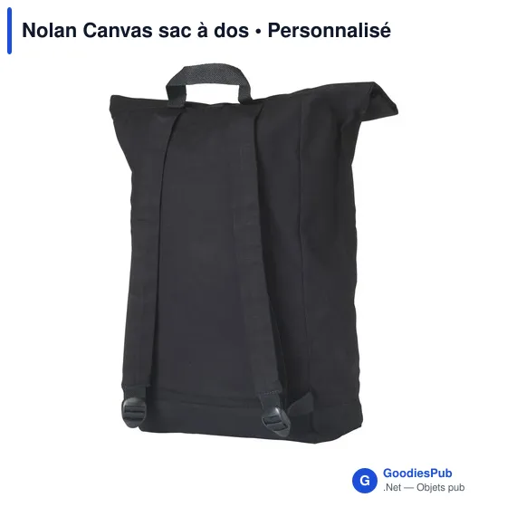 Sac à dos personnalisable Nolan Canvas avec logo - 20 L - Image 1
